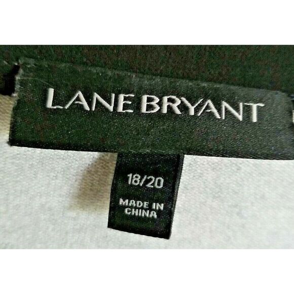Lane Bryant‎ 1X Knit Long Sleeve Grey/Black Lace Accent Sweater Plus Size 18/20 - Picture 4 of 7